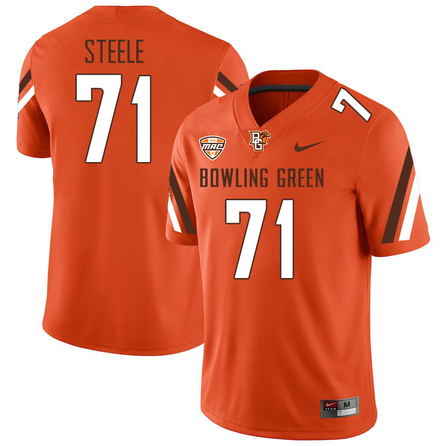 Bowling Green Falcons #71 Rico Steele College Football Jerseys Stitched-Orange